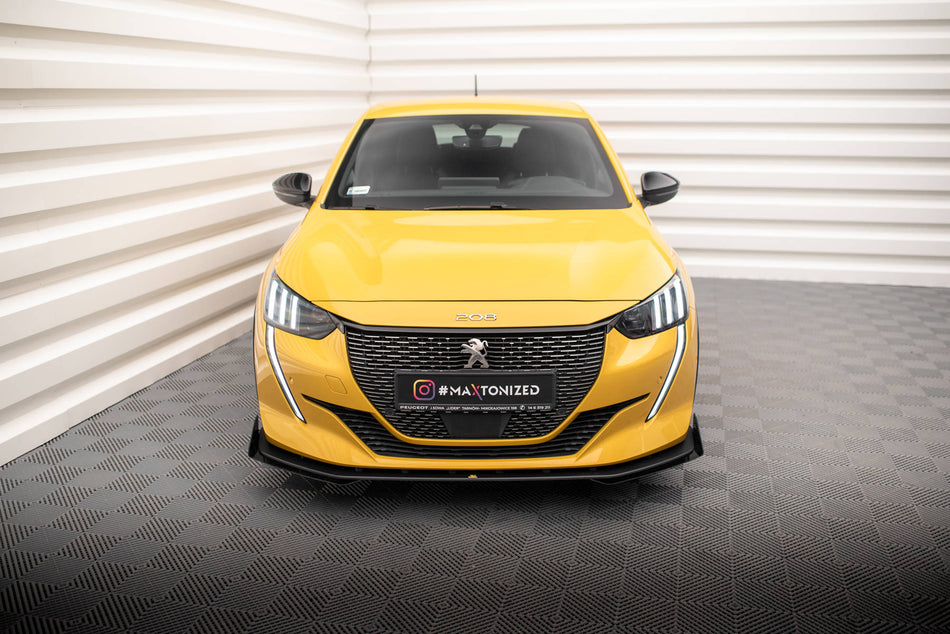 Street Pro Front Splitter + Flaps suitable for Peugeot 208 GT Mk2