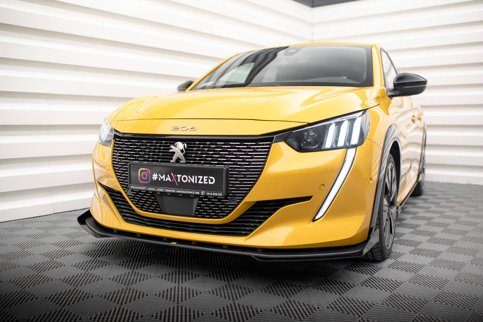 Street Pro Front Splitter + Flaps suitable for Peugeot 208 GT Mk2