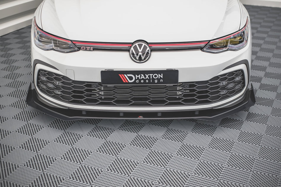 Street Pro Front Splitter + Flaps suitable for Volkswagen Golf GTI / GTE / GTD / R-Line Mk8