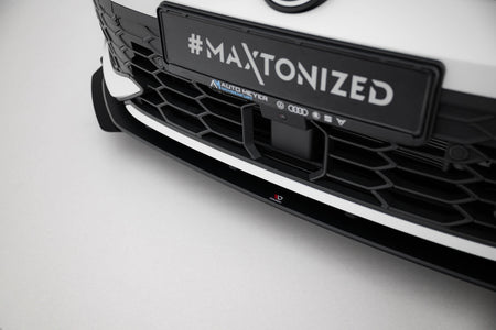 Street Pro Front Splitter + Flaps suitable for Volkswagen Golf GTI / GTE / R-Line Mk8 Facelift