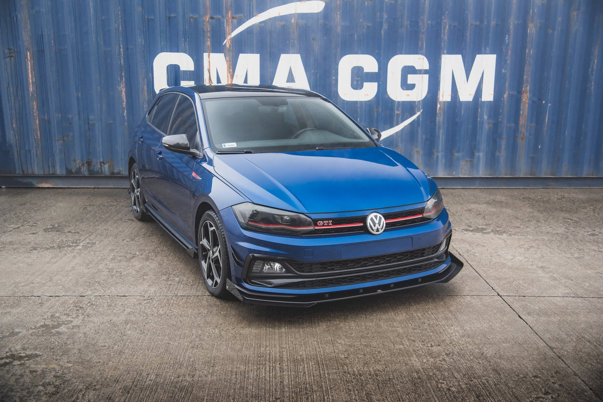 Street Pro Front Splitter + Flaps suitable for Volkswagen Polo GTI Mk6