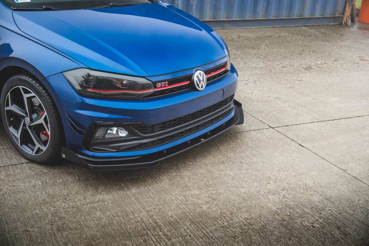 Street Pro Front Splitter + Flaps suitable for Volkswagen Polo GTI Mk6