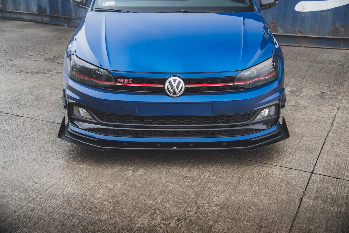 Street Pro Front Splitter + Flaps suitable for Volkswagen Polo GTI Mk6