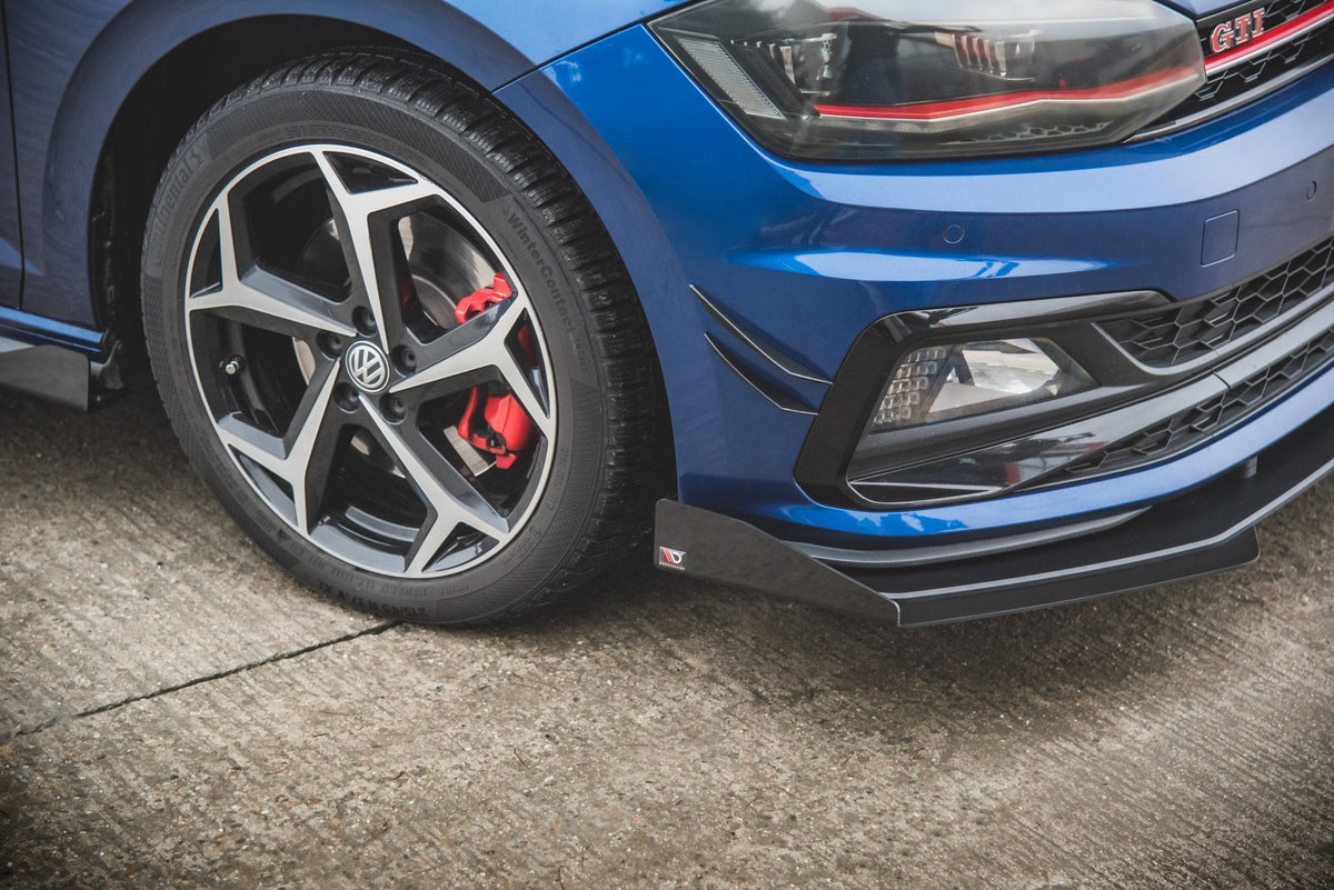 Street Pro Front Splitter + Flaps suitable for Volkswagen Polo GTI Mk6