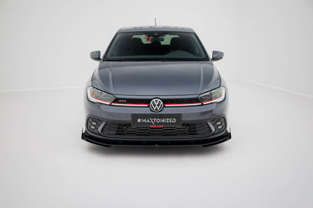 Street Pro Front Splitter + Flaps suitable for Volkswagen Polo GTI Mk6 Facelift