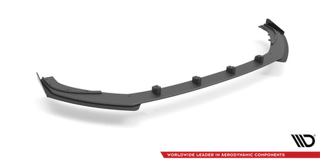 Street Pro Front Splitter V.1 + Flaps suitable for Audi S3 / A3 S-Line Sportback 8V Facelift