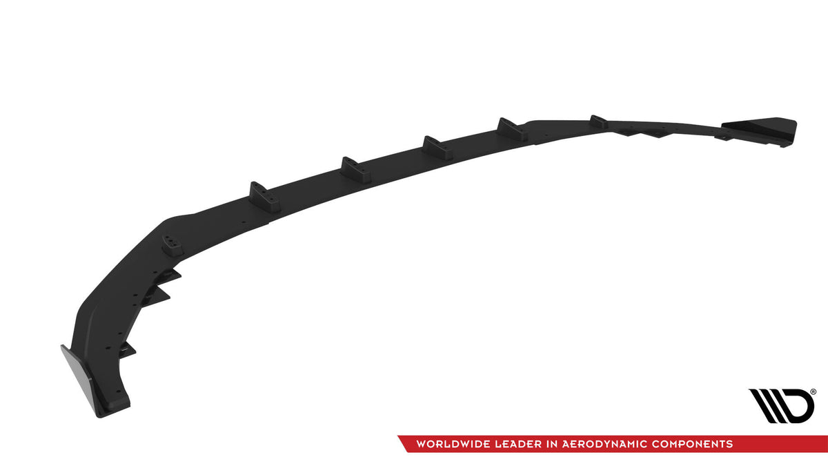 Street Pro Front Splitter V.1 + Flaps suitable for Audi S3 Sportback / A3 S-line Sportback 8Y Facelift