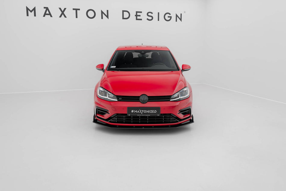 Street Pro Front Splitter V.2 suitable for Volkswagen Golf R / R-Line Mk7 Facelift