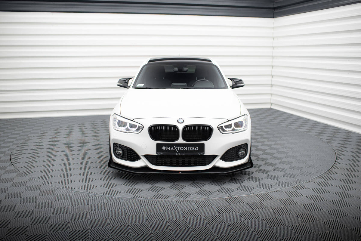 Street Pro Front Splitter V.3 + Flaps for suitable for BMW 1 F20 M-Pack Facelift / M140i
