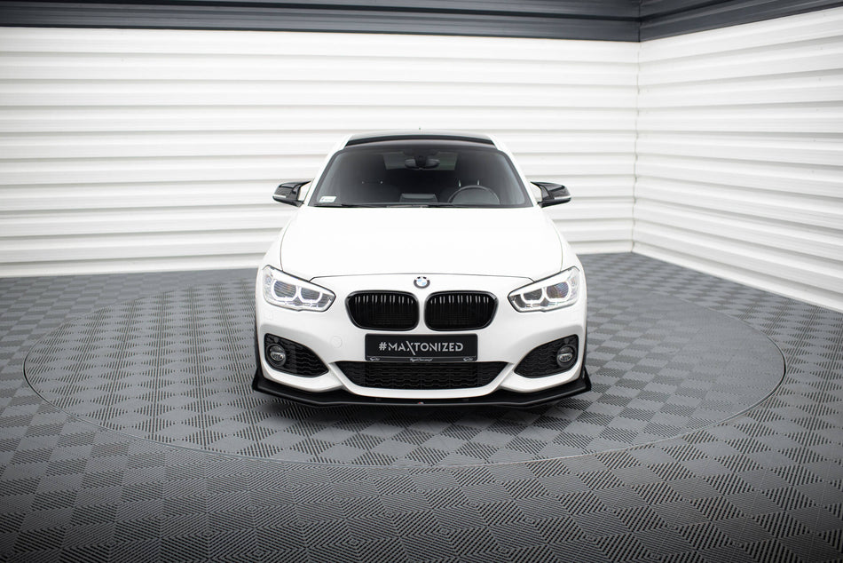 Street Pro Front Splitter V.3 + Flaps for suitable for BMW 1 F20 M-Pack Facelift / M140i