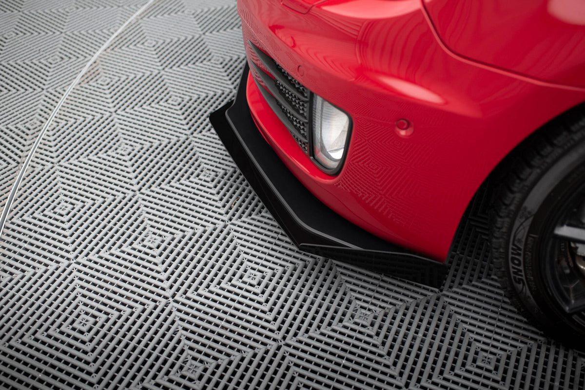 Street Pro Front Splitter V.3 + Flaps suitable for Volkswagen Golf GTI Mk6