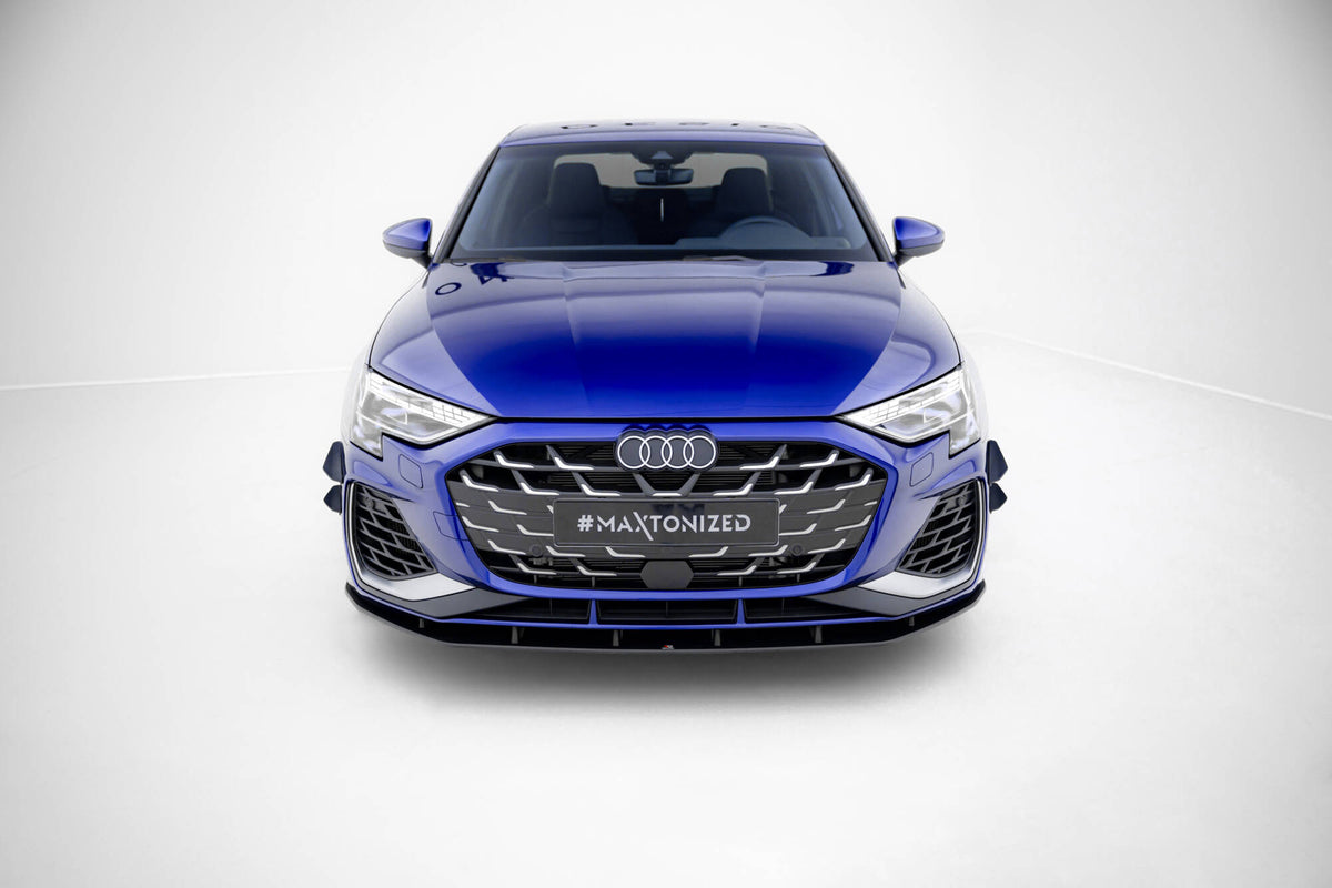 Street Pro Front Splitter suitable for Audi A3 S-Line Sedan / S3 Sedan 8Y Facelift