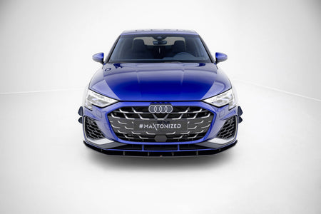 Street Pro Front Splitter suitable for Audi A3 S-Line Sedan / S3 Sedan 8Y Facelift