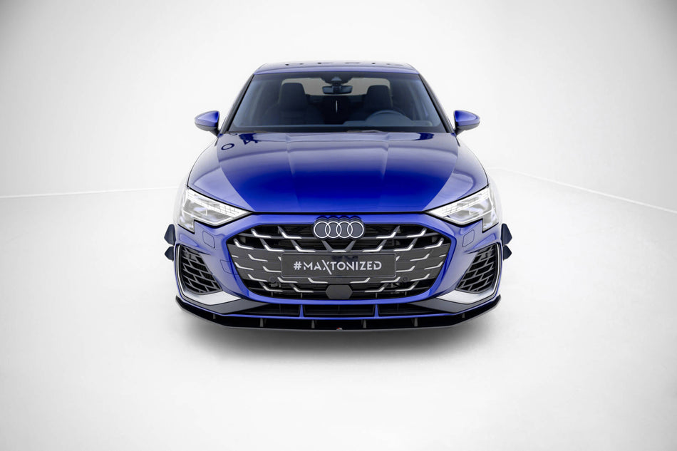 Street Pro Front Splitter suitable for Audi A3 S-Line Sedan / S3 Sedan 8Y Facelift