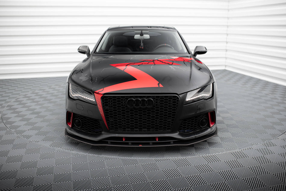 Street Pro Front Splitter suitable for Audi A7 RS7 Look C7