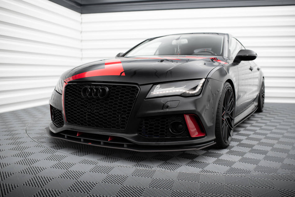 Street Pro Front Splitter suitable for Audi A7 RS7 Look C7