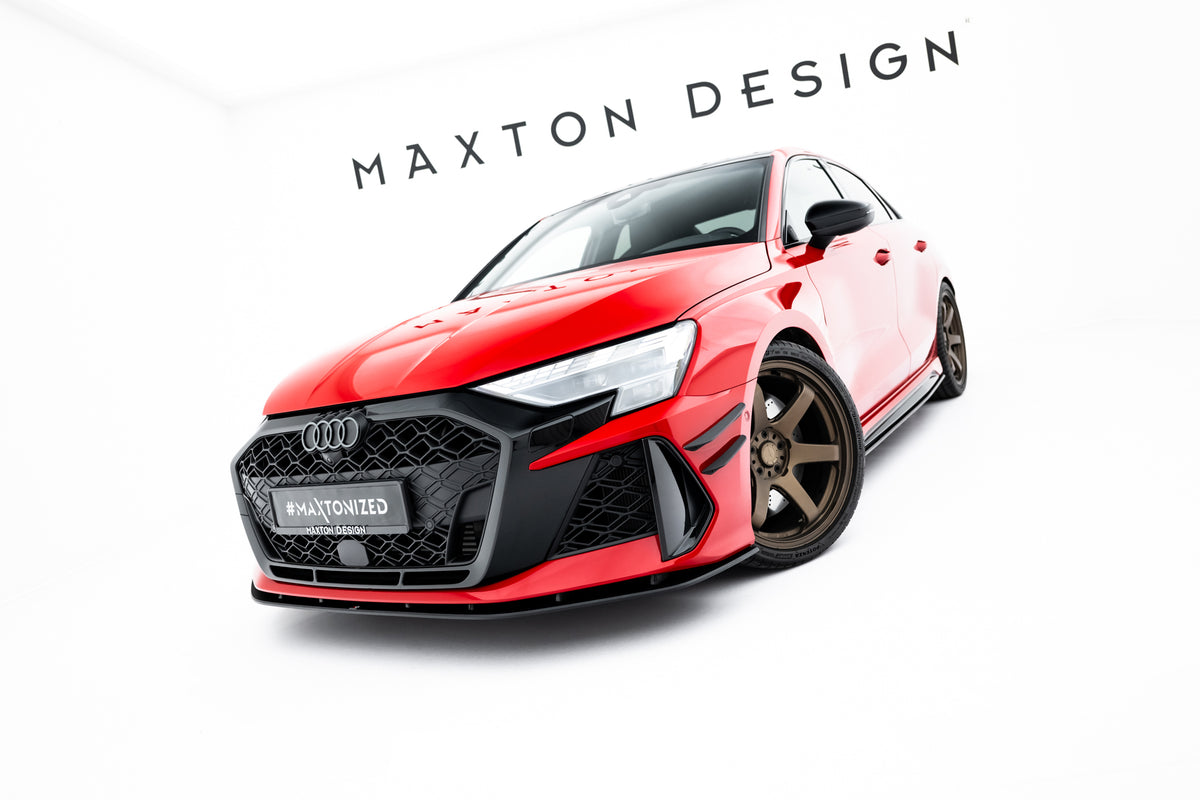 Street Pro Front Splitter suitable for Audi RS3 Sedan 8Y Facelift