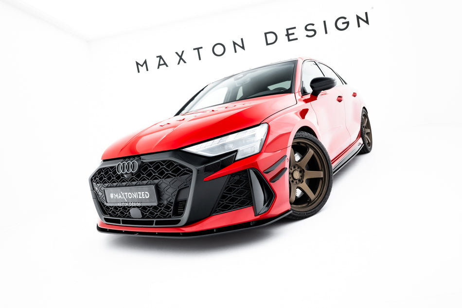 Street Pro Front Splitter suitable for Audi RS3 Sedan 8Y Facelift