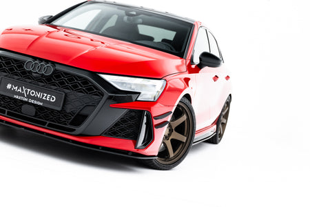 Street Pro Front Splitter suitable for Audi RS3 Sedan 8Y Facelift