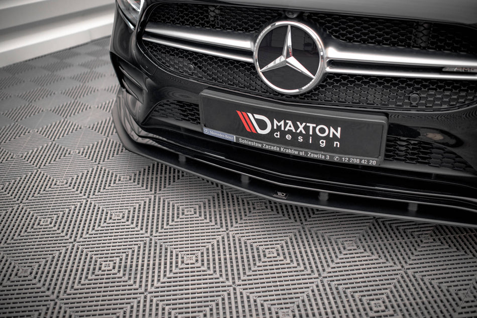 Street Pro Front Splitter suitable for Mercedes A35 AMG / AMG-Line Aero Pack W177