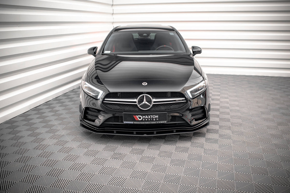 Street Pro Front Splitter suitable for Mercedes A35 AMG / AMG-Line Aero Pack W177