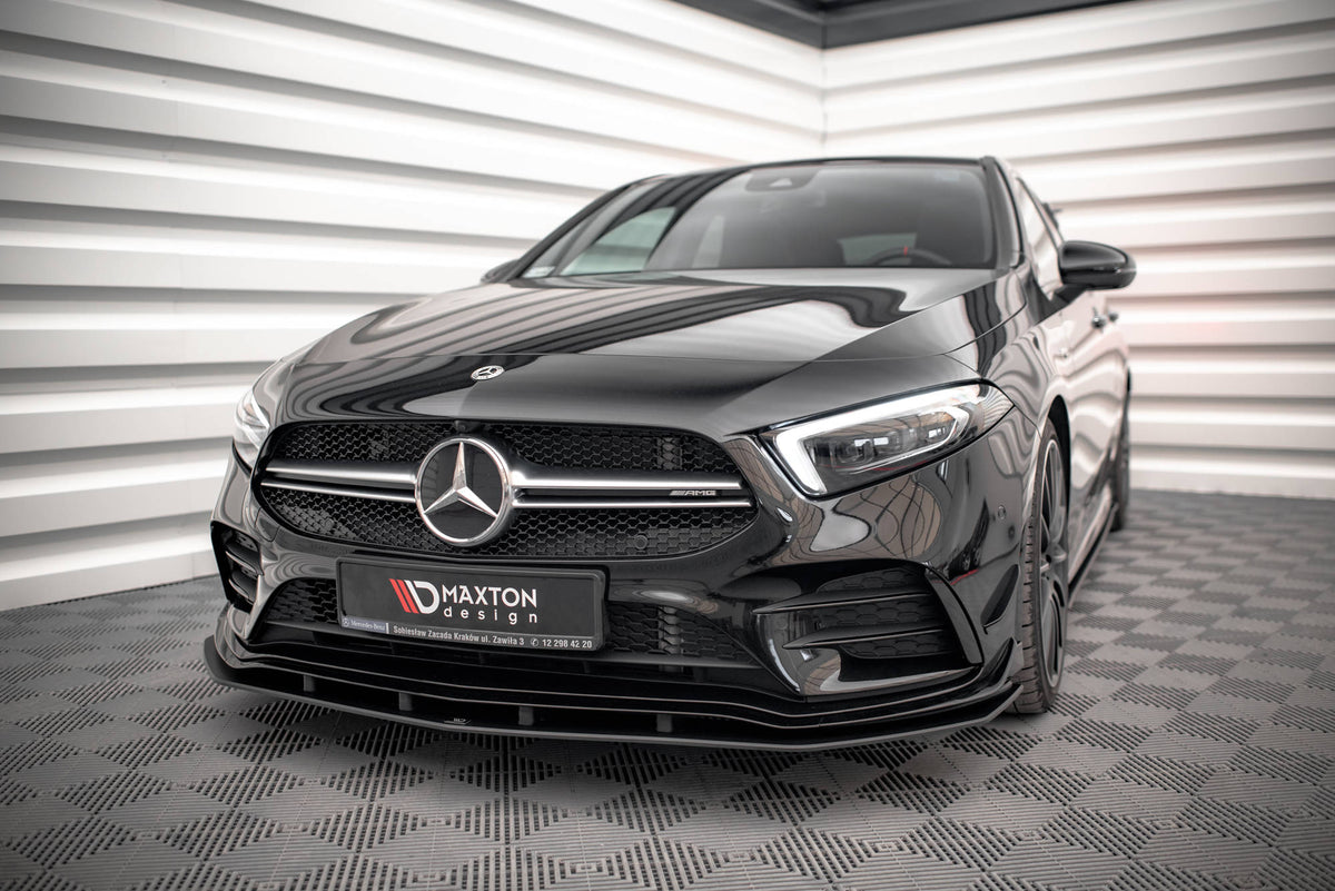 Street Pro Front Splitter suitable for Mercedes A35 AMG / AMG-Line Aero Pack W177
