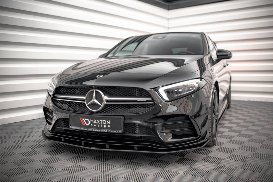 Street Pro Front Splitter suitable for Mercedes A35 AMG / AMG-Line Aero Pack W177