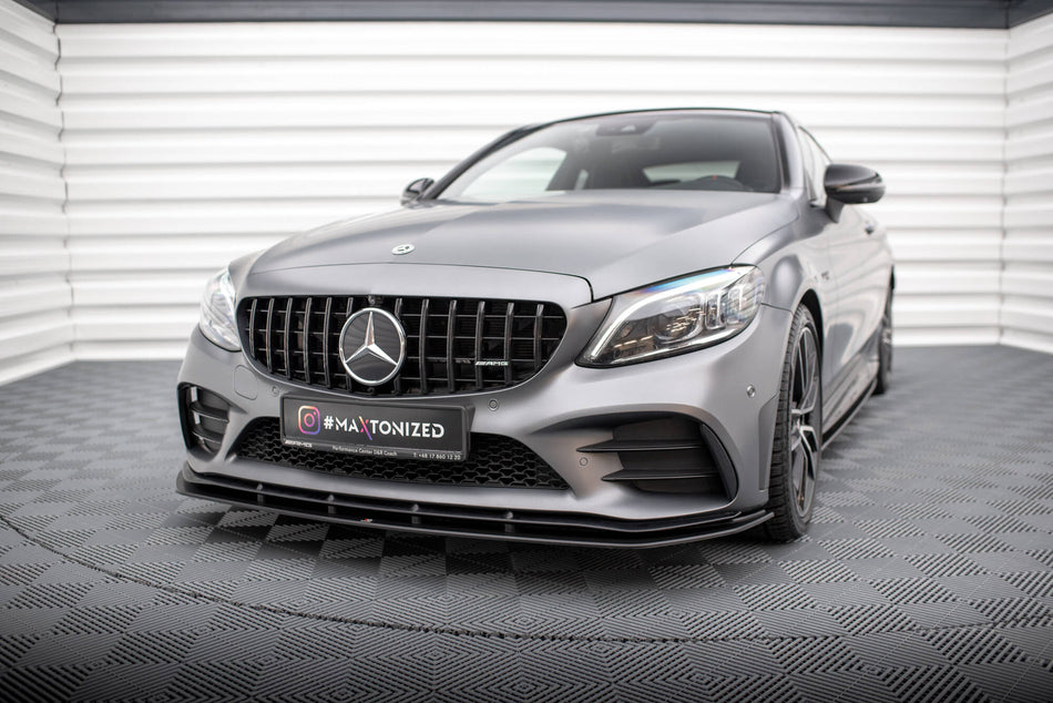 Street Pro Front Splitter suitable for Mercedes-AMG C43 Coupe / Cabrio C205  Facelift / A205 Facelift