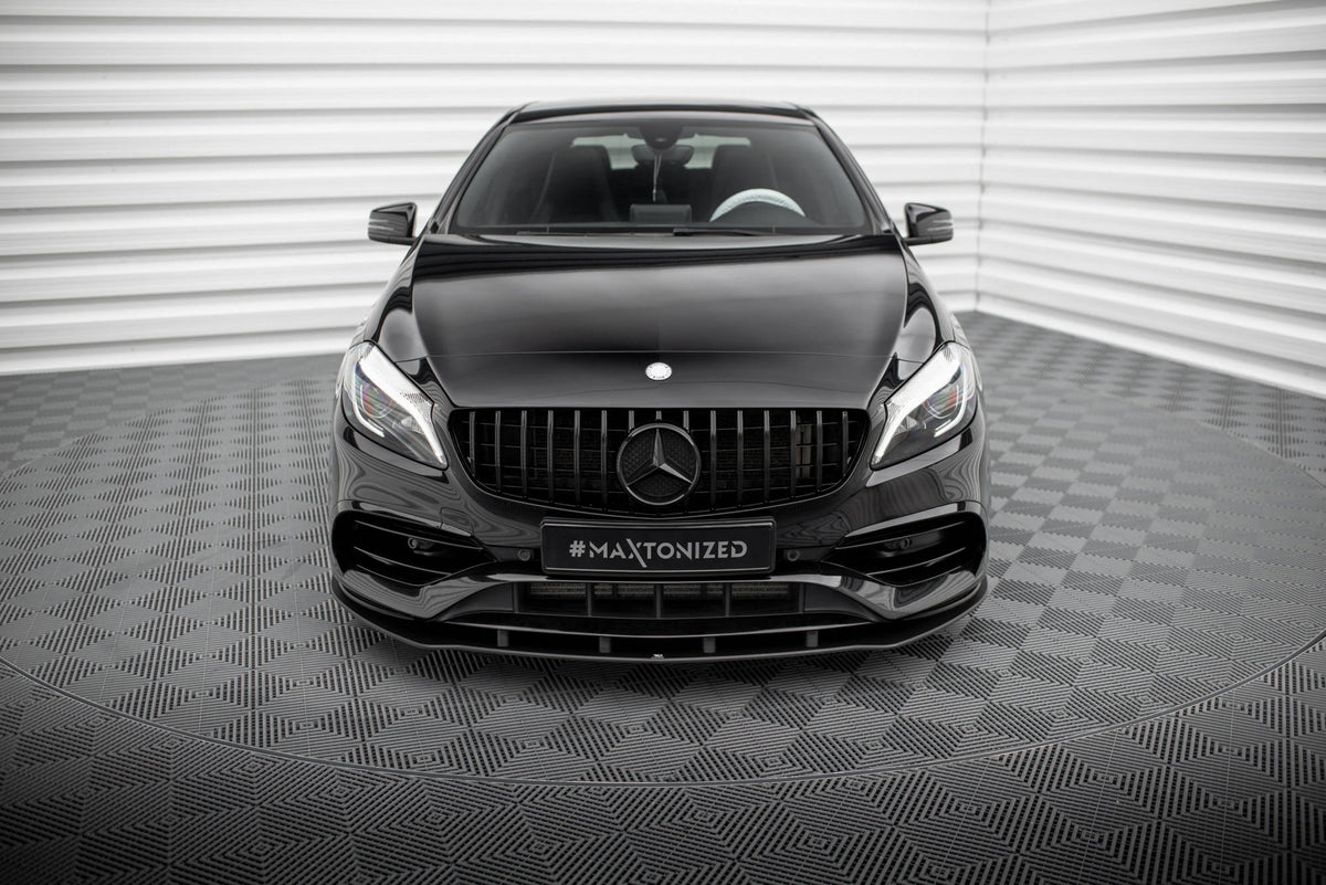 Street Pro Front Splitter suitable for Mercedes-Benz A AMG-Line W176 Facelift