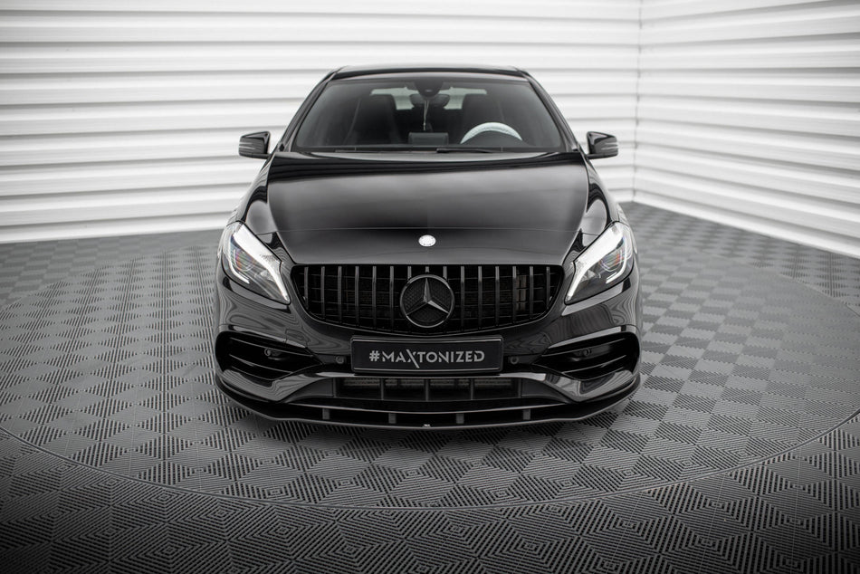 Street Pro Front Splitter suitable for Mercedes-Benz A AMG-Line W176 Facelift