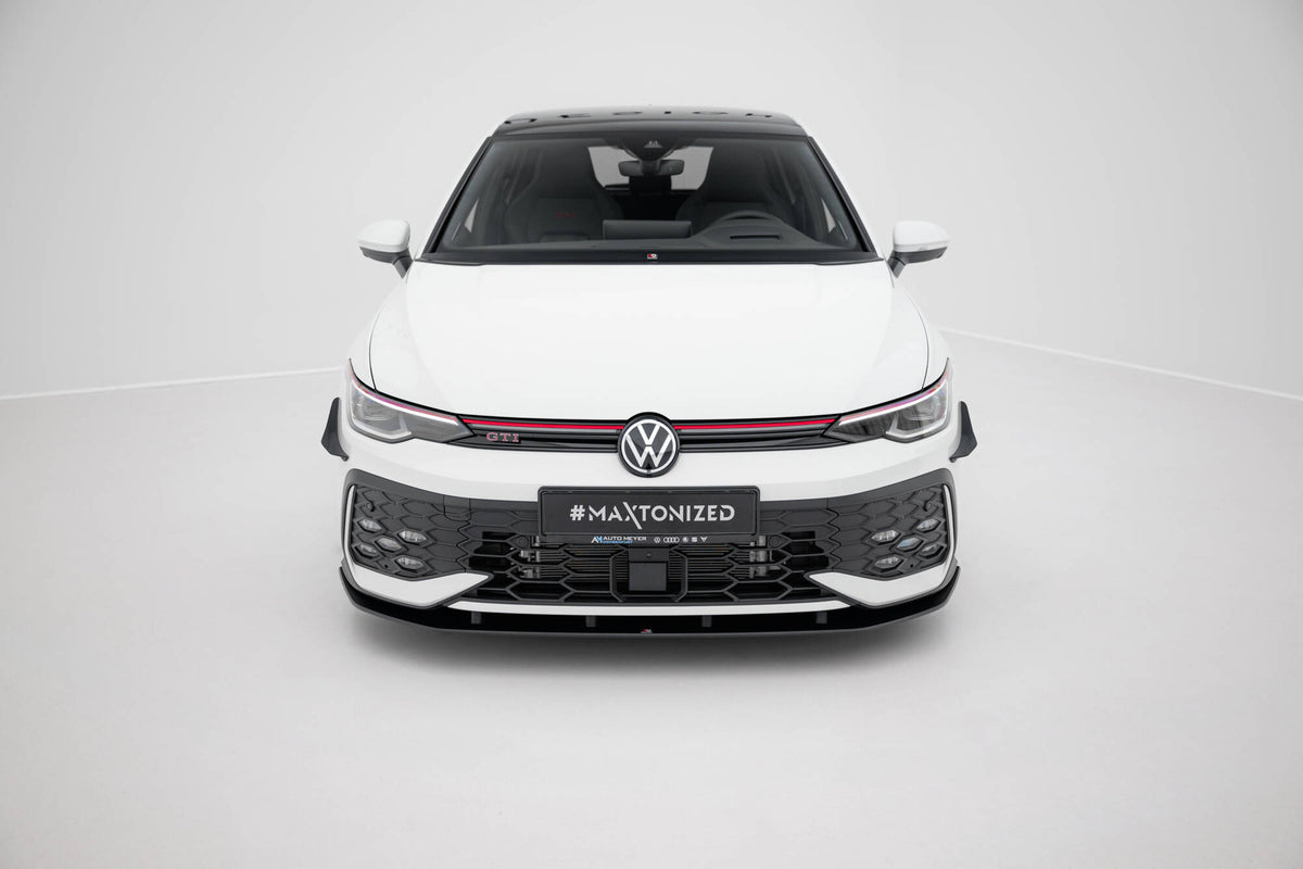 Street Pro Front Splitter suitable for Volkswagen Golf GTI / GTE / R-Line Mk8 Facelift