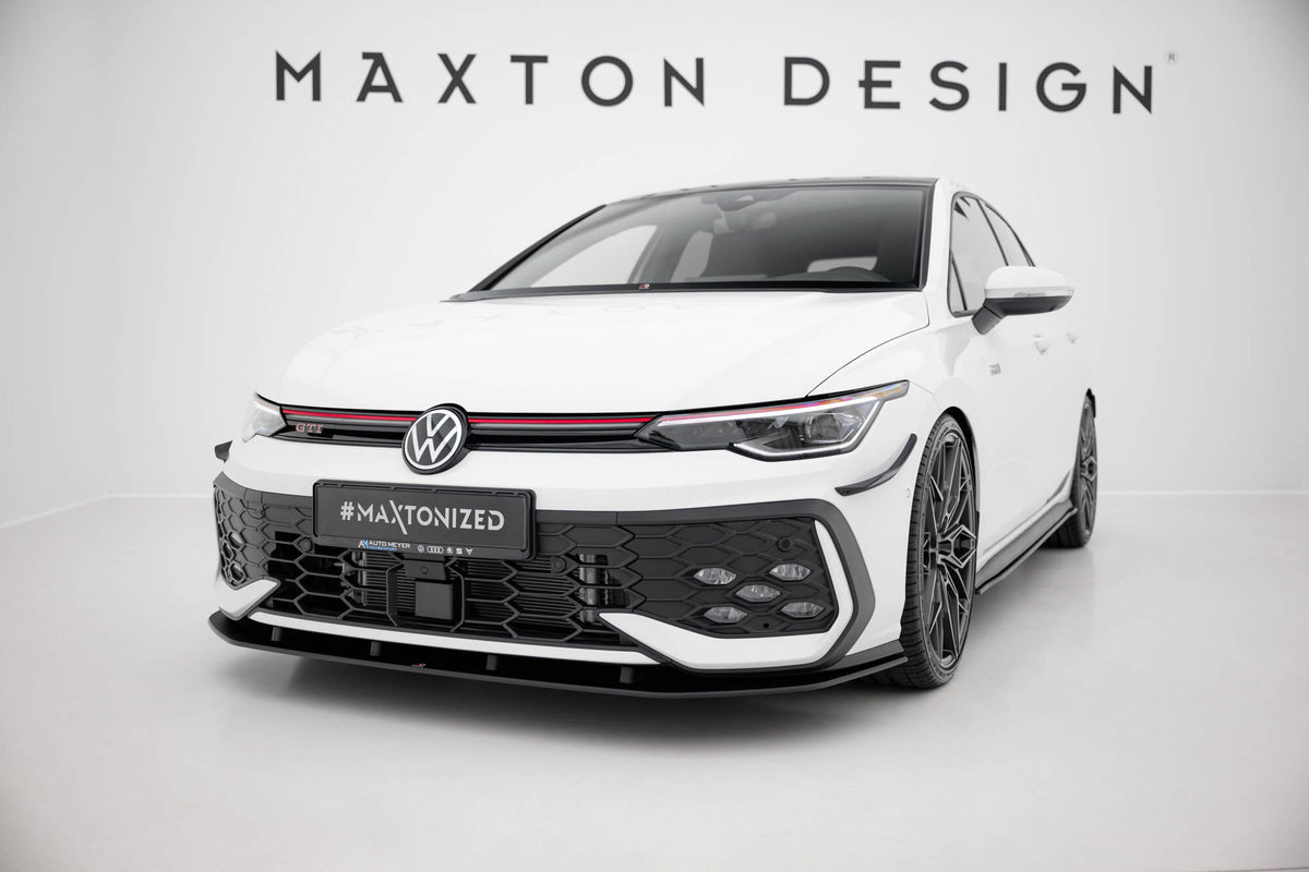 Street Pro Front Splitter suitable for Volkswagen Golf GTI / GTE / R-Line Mk8 Facelift