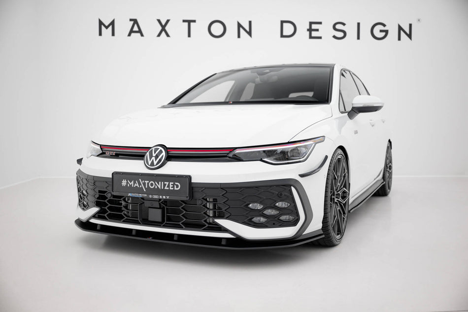 Street Pro Front Splitter suitable for Volkswagen Golf GTI / GTE / R-Line Mk8 Facelift