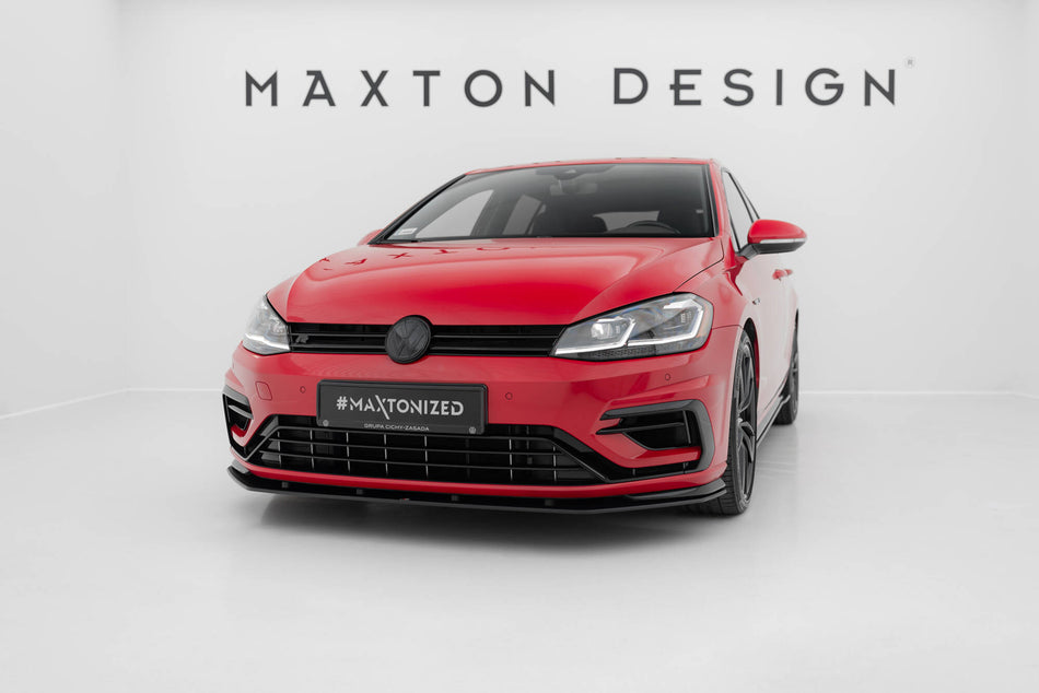 Street Pro Front Splitter suitable for Volkswagen Golf R / R-Line Mk7 Facelift
