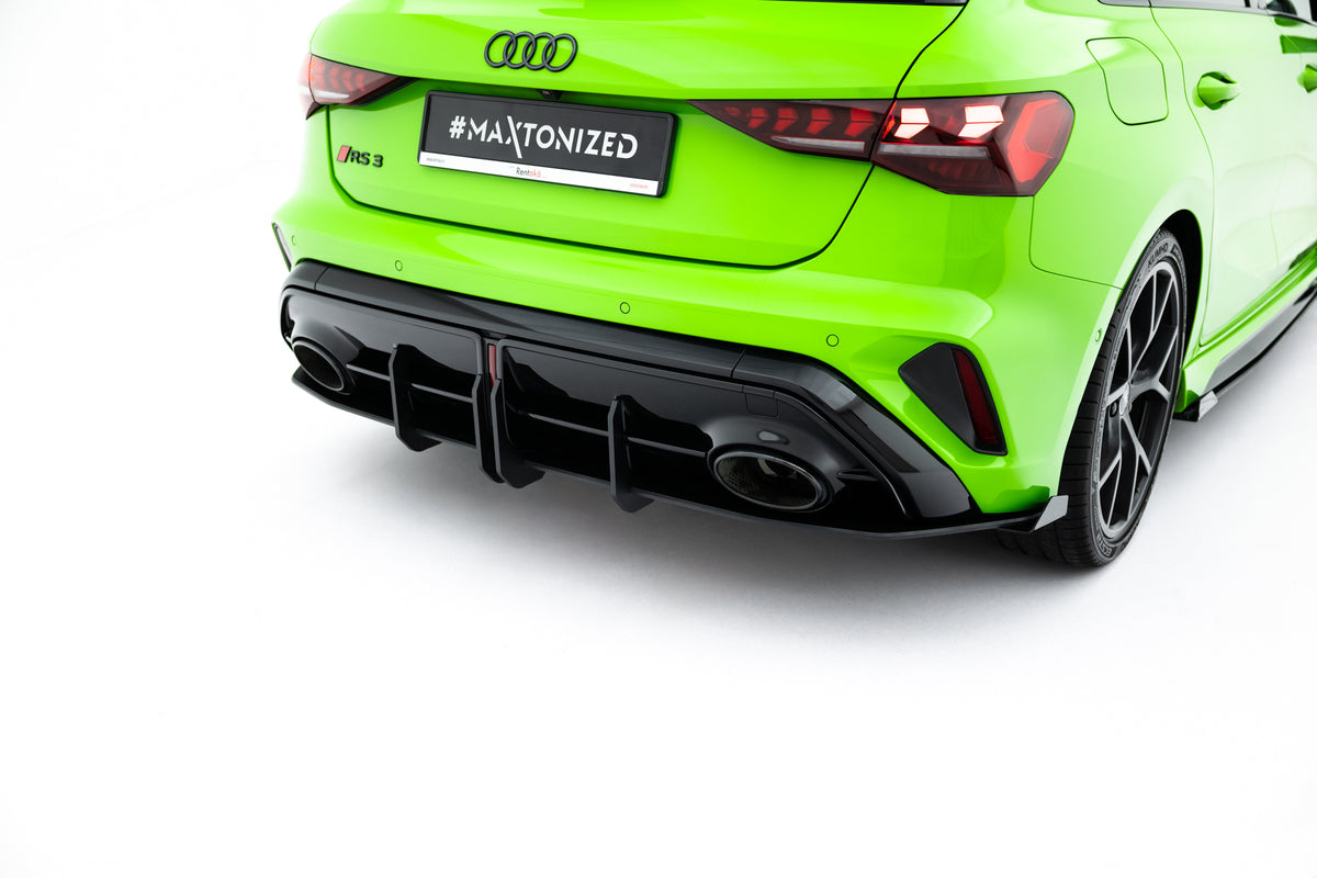 Street Pro Rear Diffuser + Flaps suitable for Audi RS3 Sportback 8Y Facelift