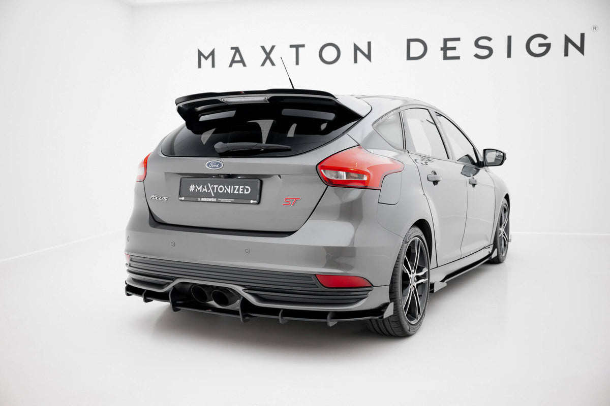 Street Pro Rear Diffuser + Flaps suitable for Ford Focus ST Mk3 Facelift
