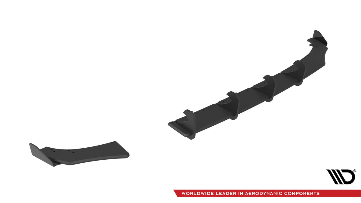 Street Pro Rear Diffuser + Flaps suitable for Volkswagen Polo GTI Mk6 Facelift