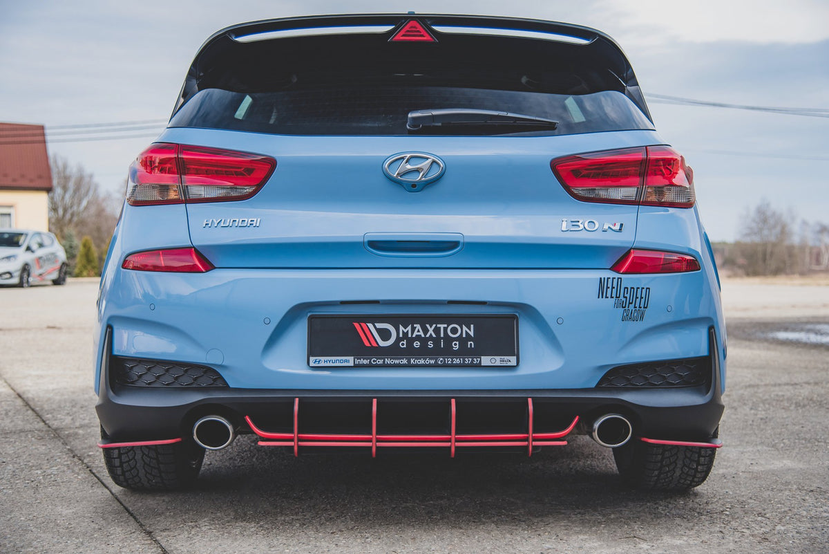 Street Pro Rear Diffuser V.1 suitable for Hyundai I30 N Mk3 Hatchback