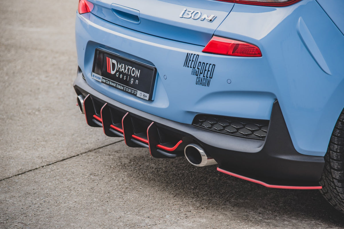 Street Pro Rear Diffuser V.1 suitable for Hyundai I30 N Mk3 Hatchback