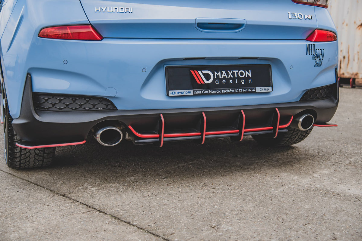 Street Pro Rear Diffuser V.1 suitable for Hyundai I30 N Mk3 Hatchback