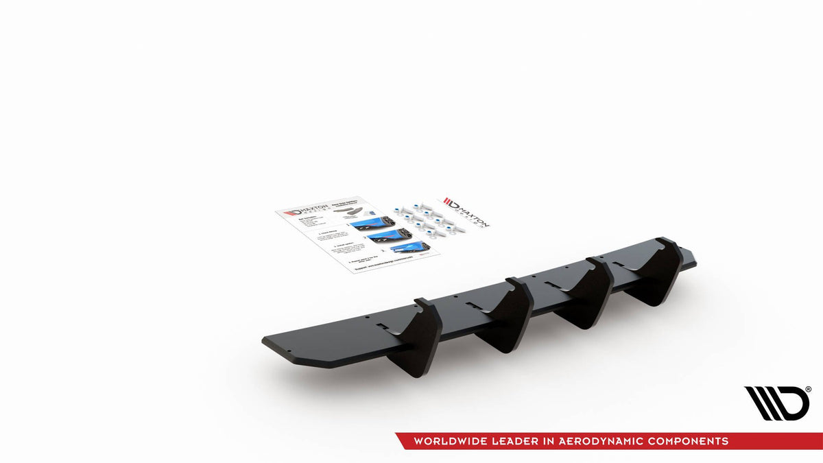 Street Pro Rear Diffuser V.1 suitable for Volkswagen Golf GTI Clubsport Mk8
