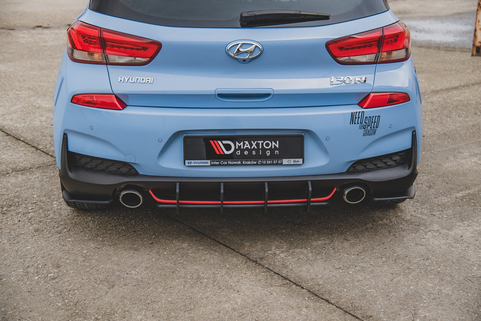 Street Pro Rear Diffuser V.2 suitable for Hyundai I30 N Mk3 Hatchback