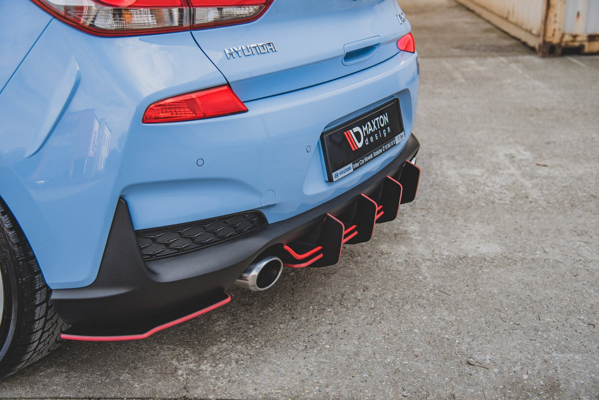 Street Pro Rear Diffuser V.2 suitable for Hyundai I30 N Mk3 Hatchback