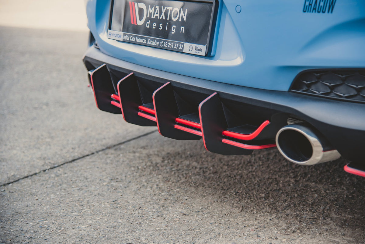 Street Pro Rear Diffuser V.2 suitable for Hyundai I30 N Mk3 Hatchback