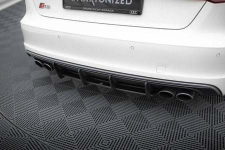 Street Pro Rear Diffuser suitable for Audi S3 Sportback / Hatchback 8V