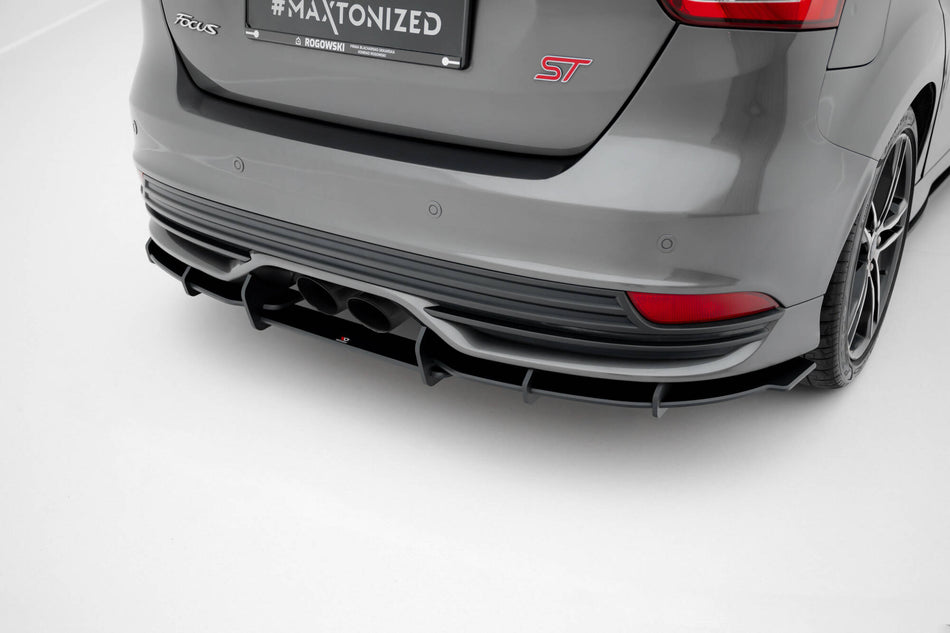 Street Pro Rear Diffuser suitable for Ford Focus ST Mk3 Facelift