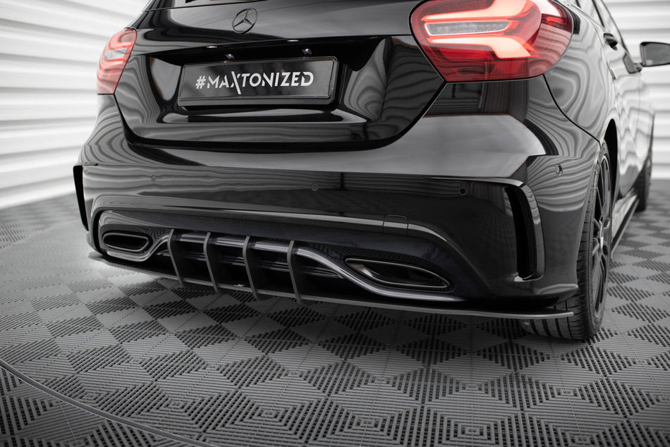 Street Pro Rear Diffuser suitable for Mercedes-Benz A AMG-Line W176 Facelift
