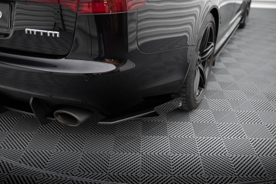 Street Pro Rear Side Splitters + Flaps suitable for Audi RS6 Avant C6