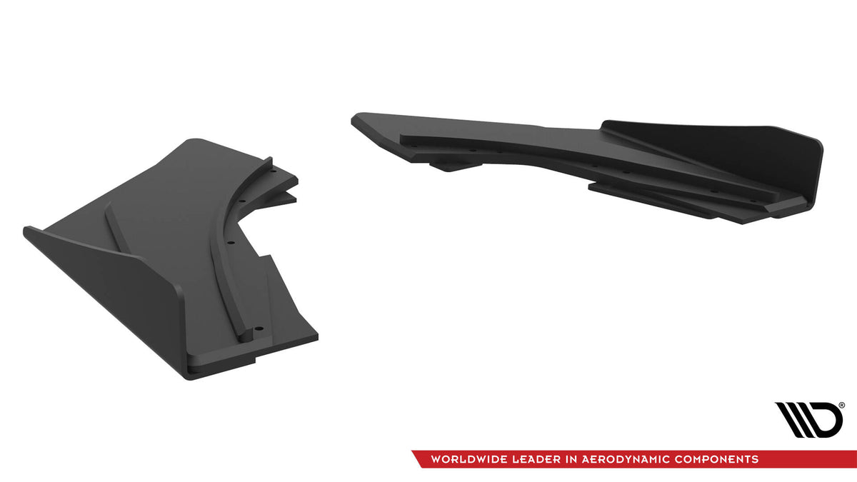 Street Pro Rear Side Splitters + Flaps suitable for Audi S3 Sedan 8V