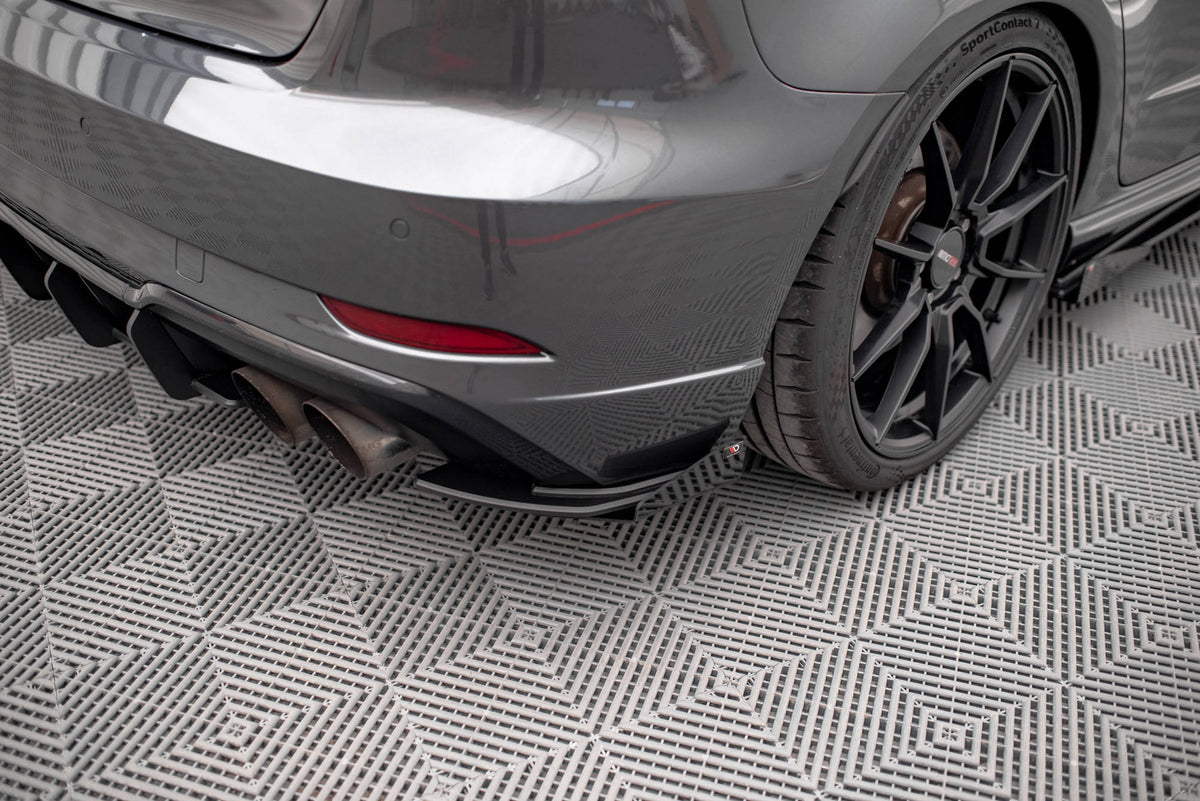 Street Pro Rear Side Splitters + Flaps suitable for Audi S3 Sportback 8V Facelift